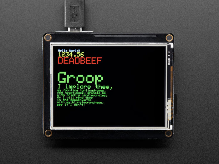 TFT FeatherWing - 2.4" 320x240 Touchscreen for all Feathers by Adafruit - The Pi Hut