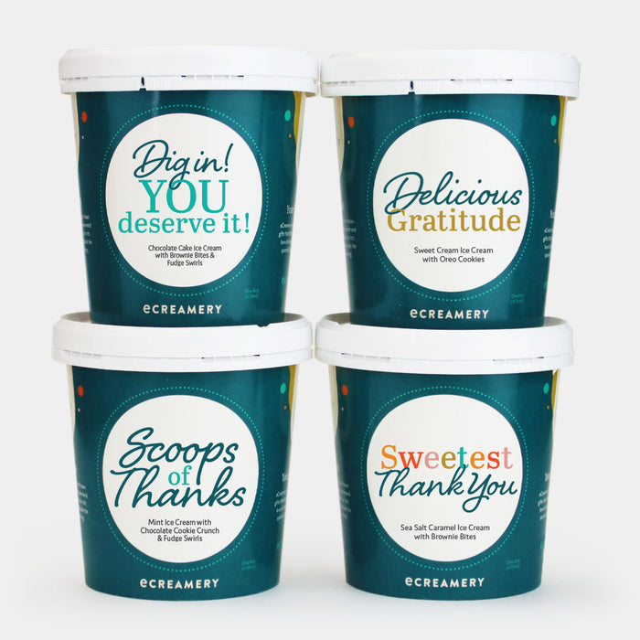 Photo of eCreamery's Thank you 4 pint ice cream gift