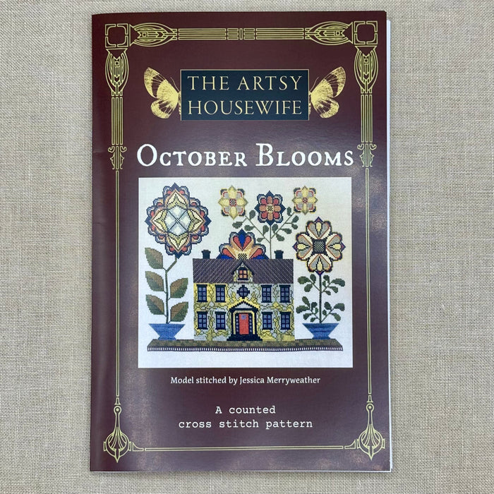 The Artsy Housewife - October Blooms - Chart and/or Roxy Floss Conversion