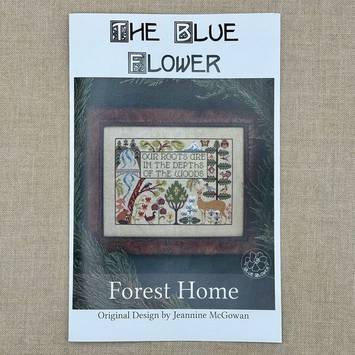 The Blue Flower - Forest Home - Booklet Chart and/or Roxy Floss Conversion