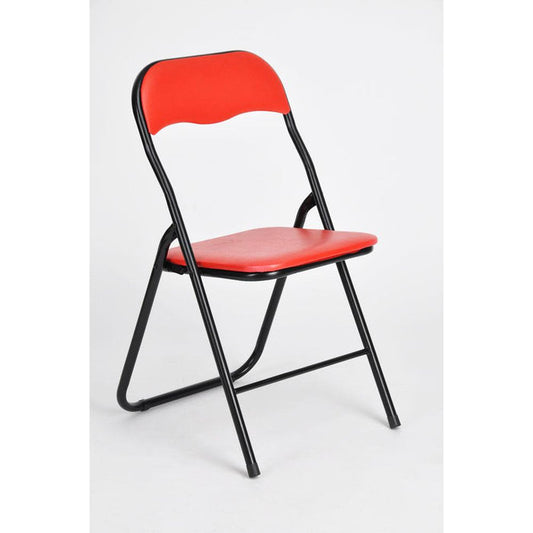 The Garden Collection Folding Padded Chair - Red
