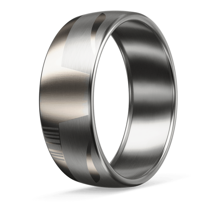 The Mandalorian Helmet Star Wars™ Metal Hybrid Ring - Titanium