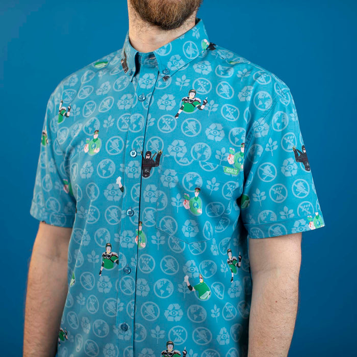 RSVLTS RSVLTS The Office "Recyclops" – Recycled KUNUFLEX Short Sleeve Shirt