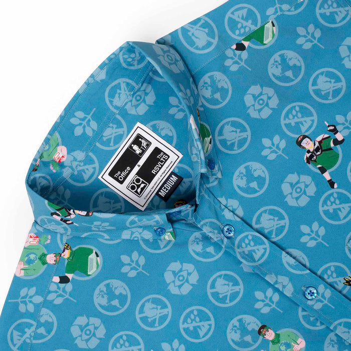 RSVLTS RSVLTS The Office "Recyclops" – Recycled KUNUFLEX Short Sleeve Shirt