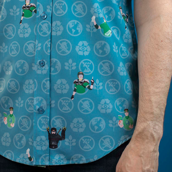 RSVLTS RSVLTS The Office "Recyclops" – Recycled KUNUFLEX Short Sleeve Shirt