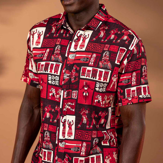RSVLTS RSVLTS Bamboo Short Sleeve Shirt The Spirit of Polynesia – Bamboo Short Sleeve Shirt The Spirit of Polynesia – Bamboo Short Sleeve Shirt