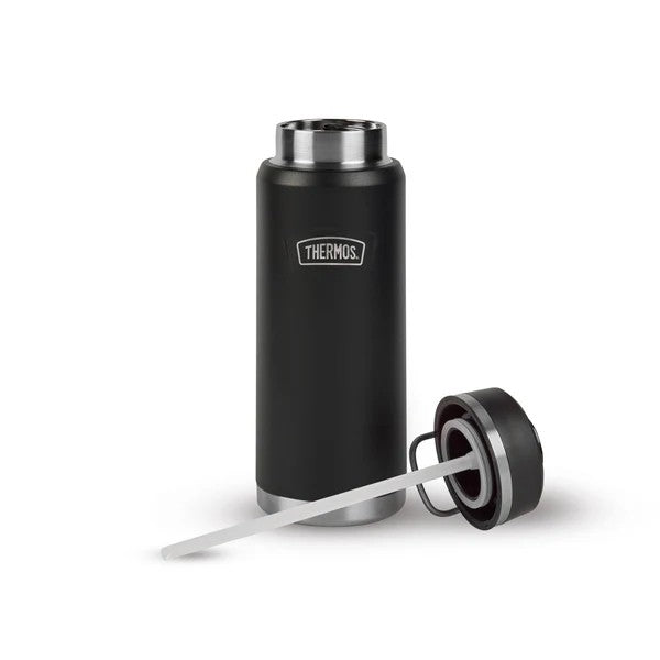 Thermos Icon Flip Lid Water Bottle - Granite Black | 1.2L