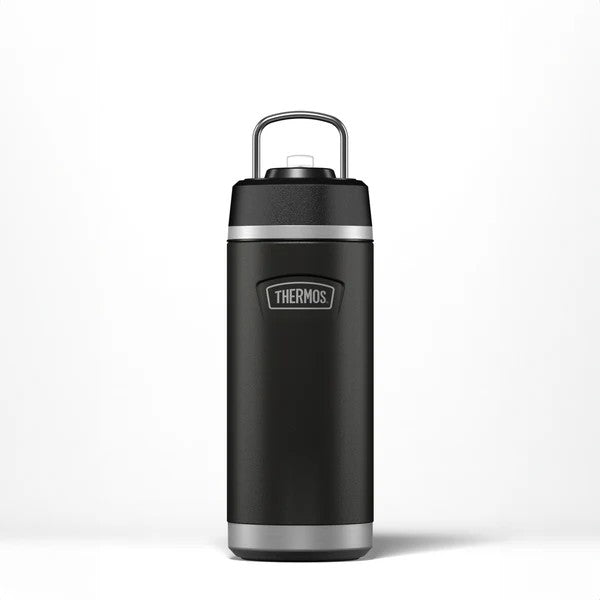 Thermos Icon Flip Lid Water Bottle - Granite Black | 530ml