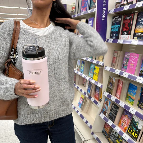Thermos Icon Flip Lid Water Bottle - Peony Pink | 1.2L