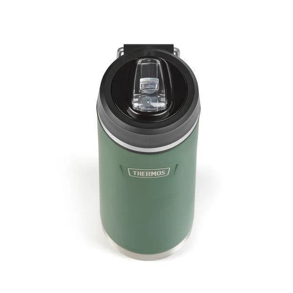 Thermos Icon Flip Lid Water Bottle - Rock Cap Green | 530ml