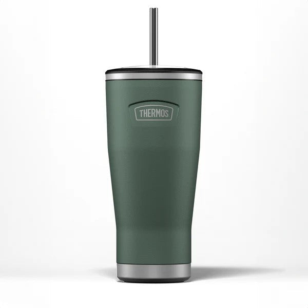Thermos Icon Straw Cup Water Bottle - Rock Cap Green | 710ml