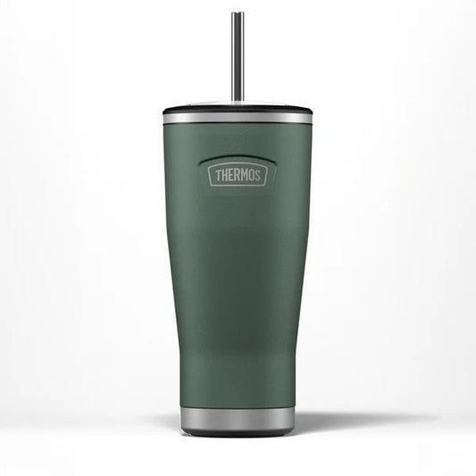 Thermos Icon Straw Cup Water Bottle - Rock Cap Green | 710ml