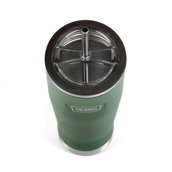 Thermos Icon Straw Cup Water Bottle - Rock Cap Green | 710ml