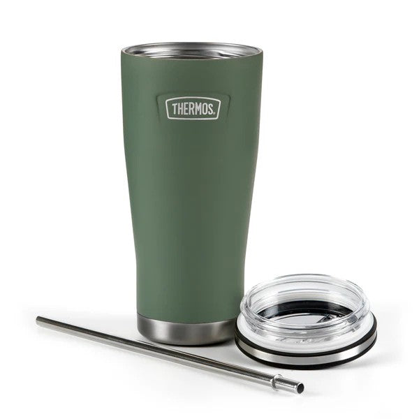 Thermos Icon Straw Cup Water Bottle - Rock Cap Green | 710ml