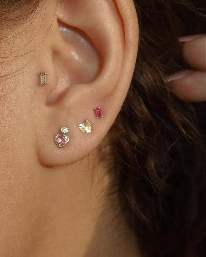 Tiny Baguette Studs