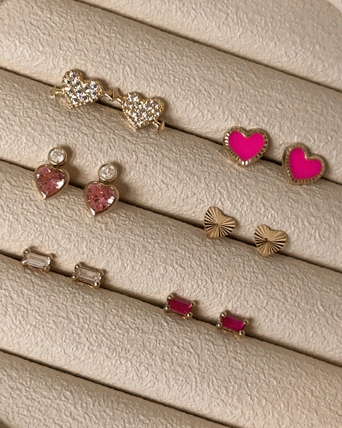 Tiny Baguette Studs