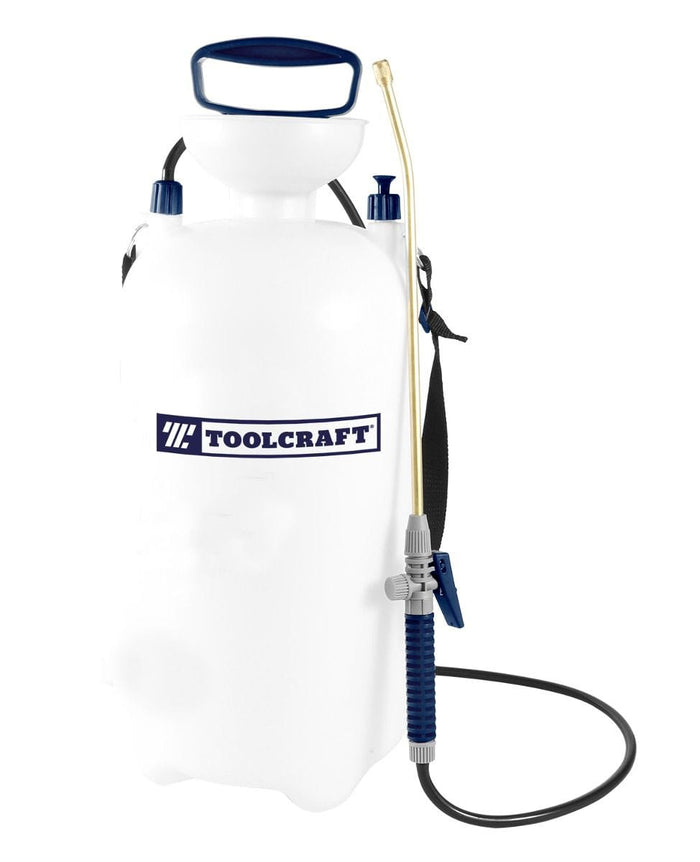 Toolcraft 1 & 2 Gallon Pump Pressure Garden Sprayer With Shoulder Strap - Lawn and Garden Pump Pressure Sprayer for Herbicides, Fertilizers, Mild Cleaning Solutions and Bleach - TC2865 / TC2864 MEGA