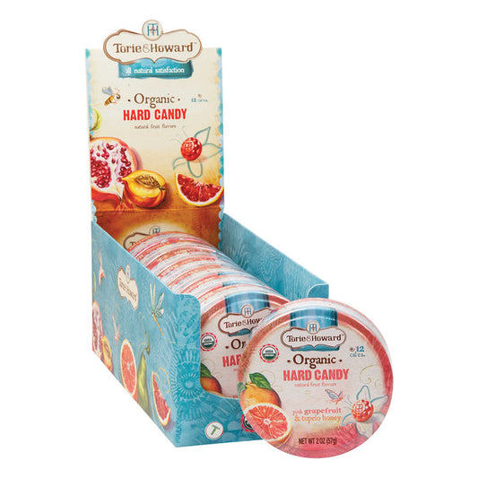 Torie and Howard Grapefruit and Honey Hard Candy Tin - 8 Count