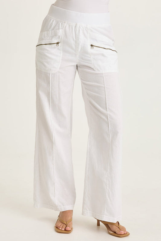 Wearables Torryn Linen Zipper Pockets Pants