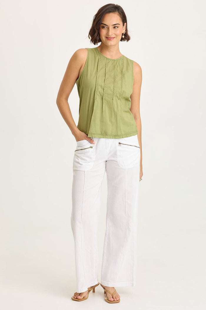Wearables Torryn Linen Zipper Pockets Pants
