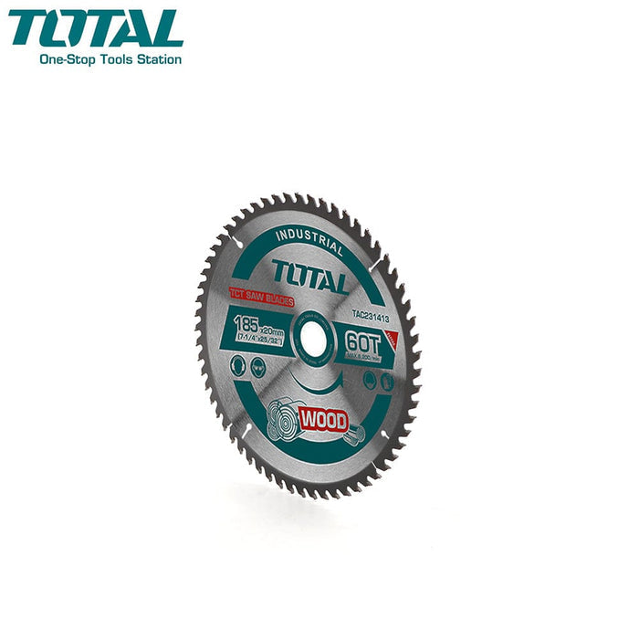 Total 60T TCT Wood Saw Blade Industrial 185mm X 20mm (7 1/4" X 25/32") TAC231413 ebuystt