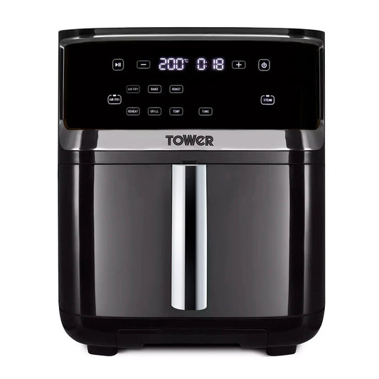 Tower Vortx 1700W 7L Steam Air Fryer - Black | T17101 from Tower - DID Electrical