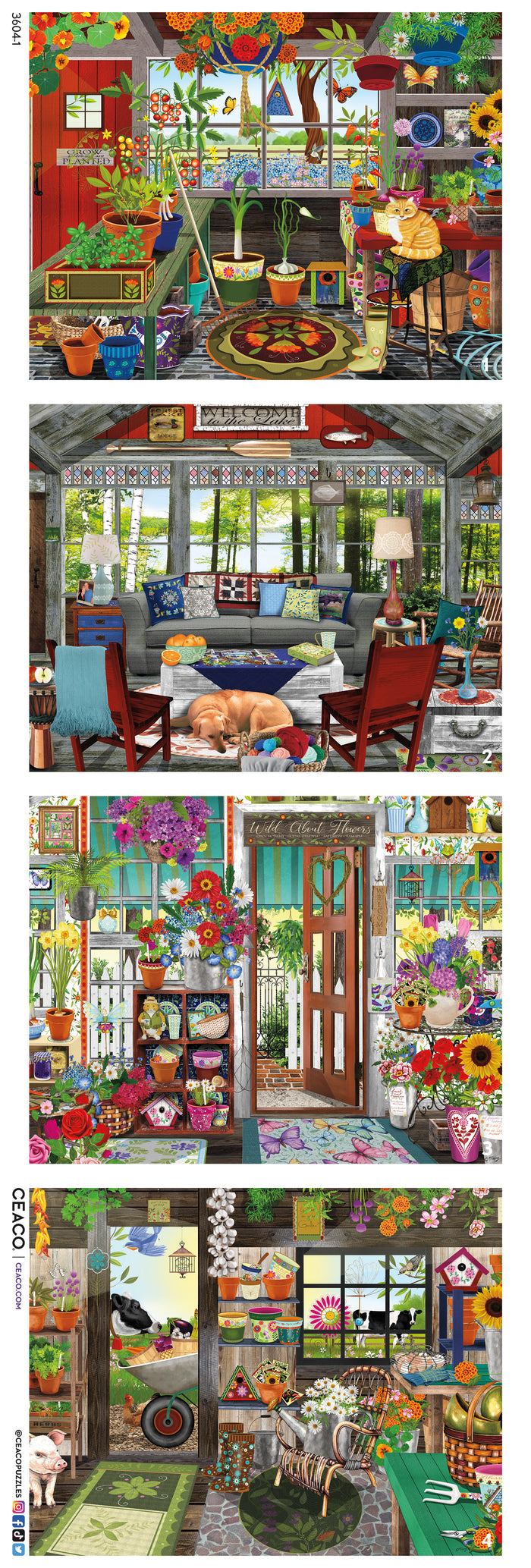 Tracy Flickinger - Multipack - 4 in 1 Puzzles