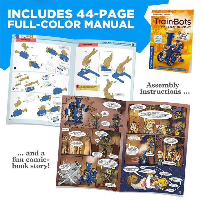 TrainBots: 2-in-1 STEAM Maker Kit STEM Thames & Kosmos