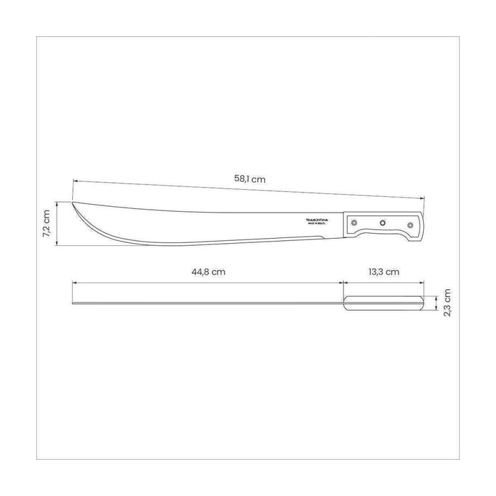 Tramontina Machete Wooden Handle 18"