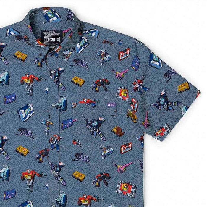 RSVLTS XS Transformers Short Sleeve Shirt Transformers "Boombox Beatdown" – KUNUFLEX Short Sleeve Shirt Transformers "Boombox Beatdown" – KUNUFLEX Short Sleeve Shirt