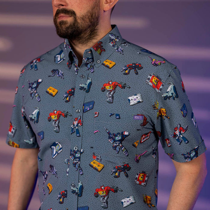 RSVLTS RSVLTS® Transformers "(Sound wave)" _ KUNUFLEX Short Sleeve Shirt Transformers "(Sound wave)" _ KUNUFLEX Short Sleeve Shirt