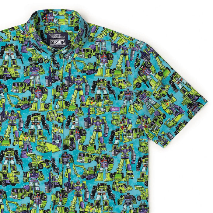 RSVLTS XS RSVLTS® Transformers "(constuctacon)" _ KUNUFLEX Short Sleeve Shirt Transformers "(constuctacon)" _ KUNUFLEX Short Sleeve Shirt