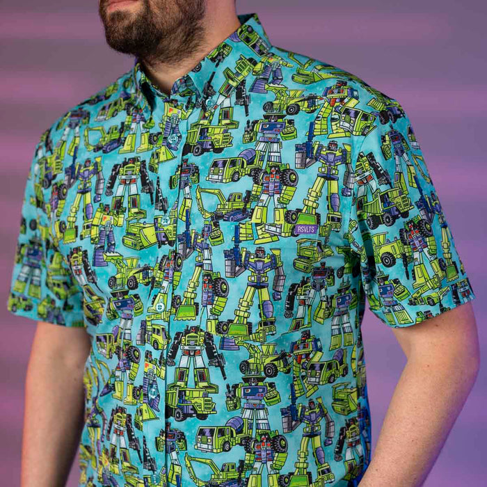 RSVLTS RSVLTS® Transformers "(constuctacon)" _ KUNUFLEX Short Sleeve Shirt Transformers "(constuctacon)" _ KUNUFLEX Short Sleeve Shirt