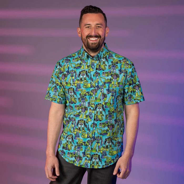 RSVLTS RSVLTS® Transformers "(constuctacon)" _ KUNUFLEX Short Sleeve Shirt Transformers "(constuctacon)" _ KUNUFLEX Short Sleeve Shirt