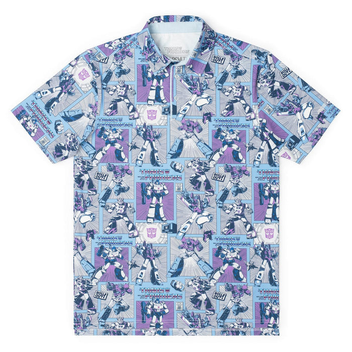 RSVLTS XS Transformers Short Sleeve Shirt Transformers "Cybercomics" – All-Day Polo Transformers "Cybercomics" – All-Day Polo