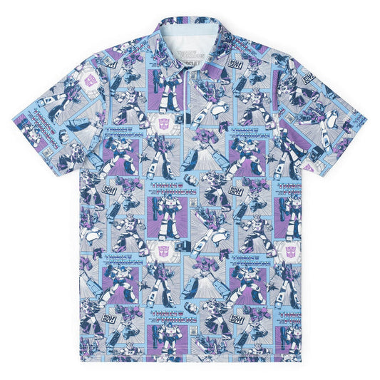 RSVLTS XS Transformers Short Sleeve Shirt Transformers "Cybercomics" – All-Day Polo Transformers "Cybercomics" – All-Day Polo