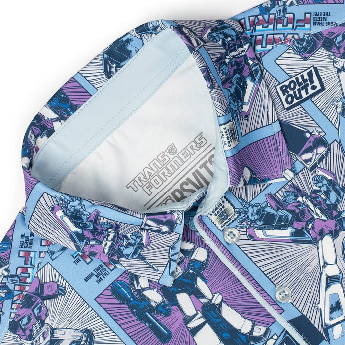 RSVLTS Transformers Short Sleeve Shirt Transformers "Cybercomics" – All-Day Polo Transformers "Cybercomics" – All-Day Polo