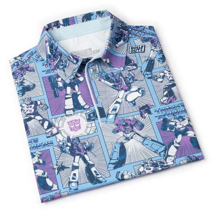 RSVLTS Transformers Short Sleeve Shirt Transformers "Cybercomics" – All-Day Polo Transformers "Cybercomics" – All-Day Polo