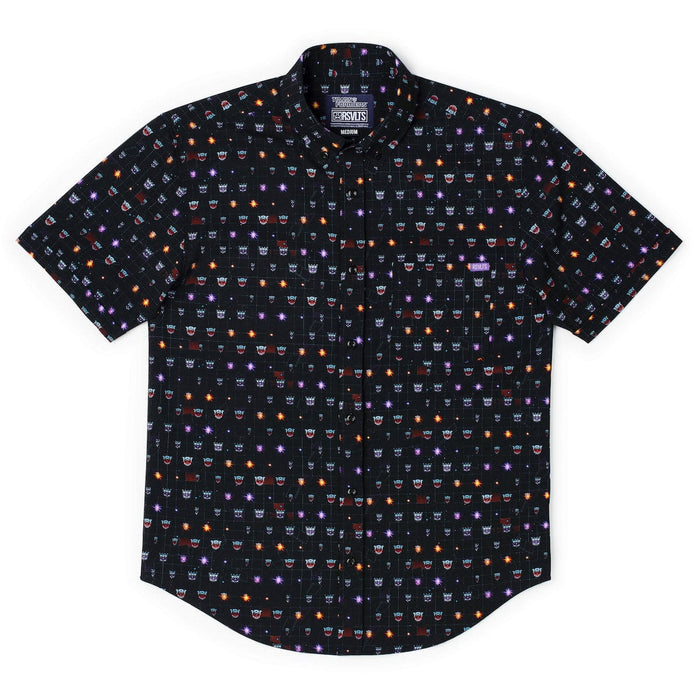 RSVLTS RSVLTS® Transformers "(logo)" _ KUNUFLEX Short Sleeve Shirt Transformers "(logo)" _ KUNUFLEX Short Sleeve Shirt