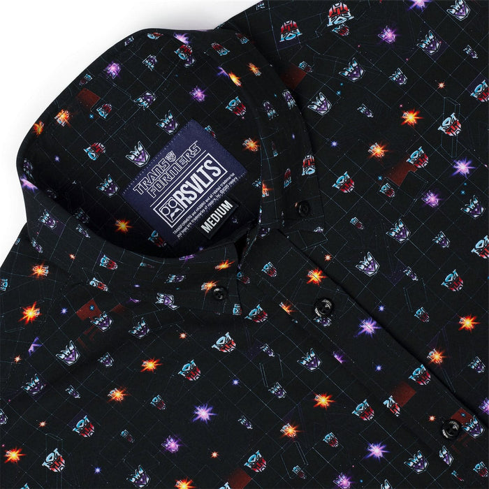 RSVLTS RSVLTS® Transformers "(logo)" _ KUNUFLEX Short Sleeve Shirt Transformers "(logo)" _ KUNUFLEX Short Sleeve Shirt