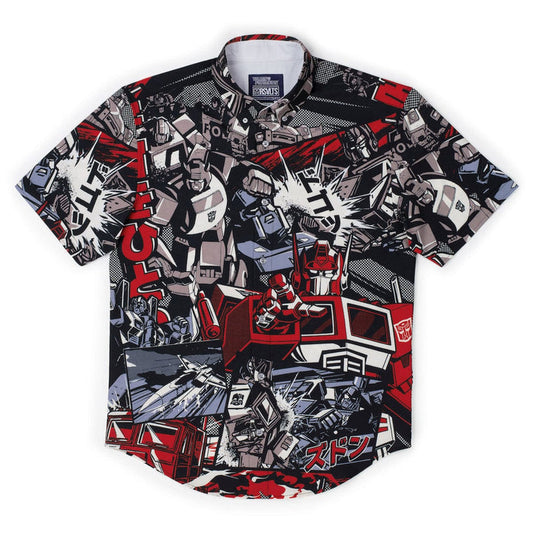 RSVLTS XS RSVLTS® Transformers "(Panel Design)" _ KUNUFLEX Short Sleeve Shirt Transformers "(Panel Design)" _ KUNUFLEX Short Sleeve Shirt