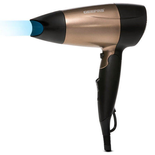 1600W Powerful Travel Hair Dryer with Foldable Handle Hair Dryer Geepas | For you. For life.