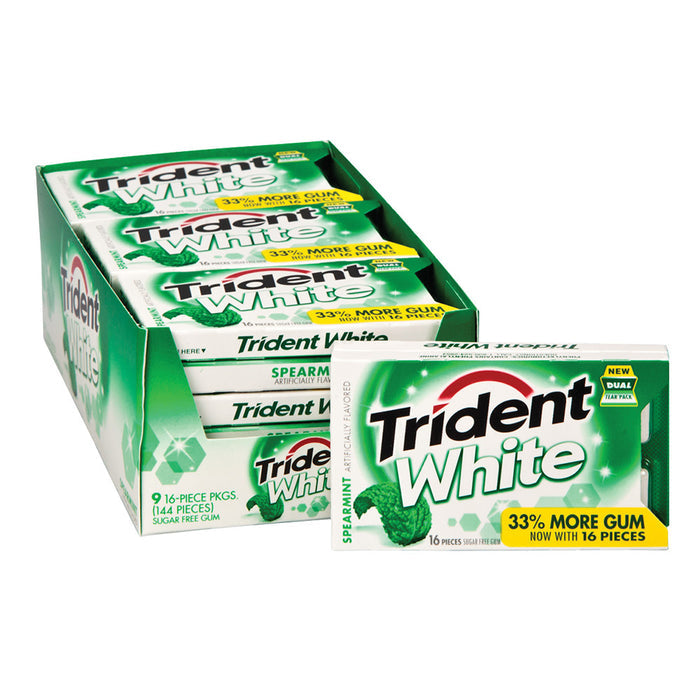 Trident Gum White Spearmint - 9ct