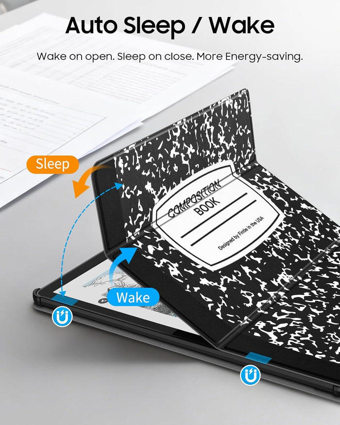 Trifold Stand Case for 11" Kindle Scribe 3rd Generation 2025, W/Built-in Pen Holder, Auto-Wake/Sleep | Fintie