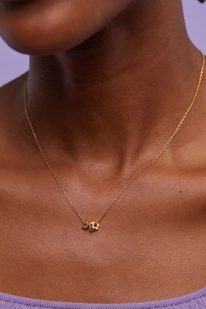 Trio Flower Necklace