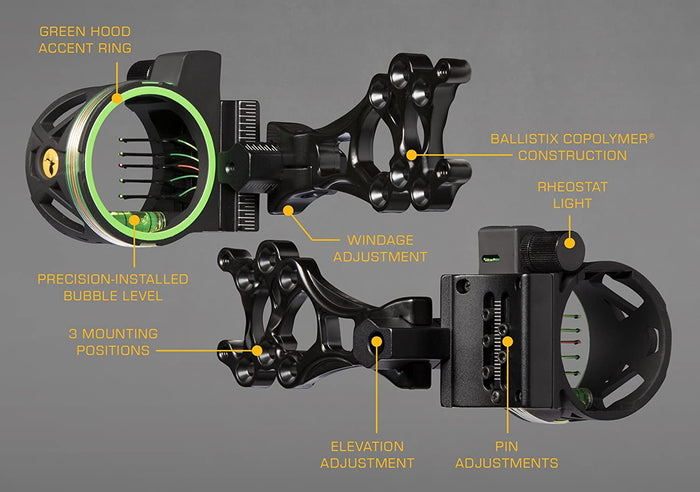 Trophy Ridge Volt 5 Pin Bow Sight Black