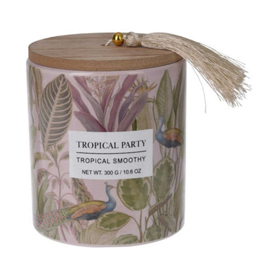 Tropical Party Candle In Ceramic Jar - Tropical Smoothy