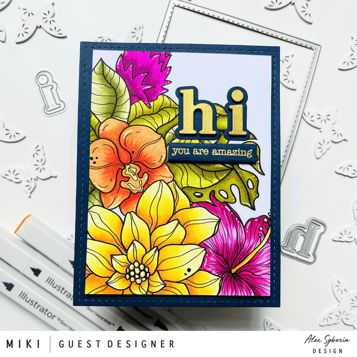 Tropical Vibes Digital Stamp - Alex Syberia Designs