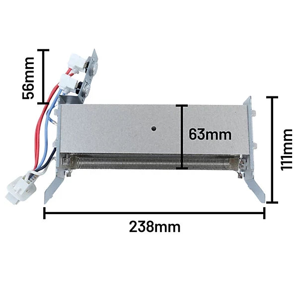 Tumble Dryer Heater Element 2000W for Beko 7180981100 | 2957501200