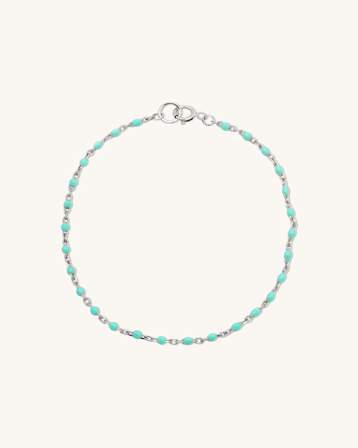 Turquoise Candy Chain Bracelet